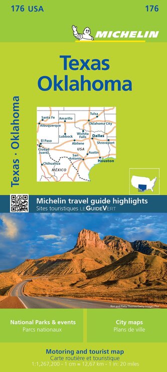 Michelin Texas, Oklahoma Map