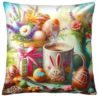 Velikonoční polštář HAPPY 40x40 cm  Mybesthome