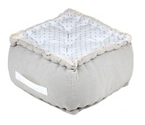 Sedací polštář - puf na zem BERENICE béžová 40x40x30 cm France