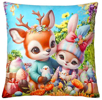 Velikonoční polštář EASTER FRIENDS V. 40x40 cm  Mybesthome