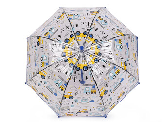 Chlapecký průhledný vystřelovací deštník auta - 1 ks - 3 modrá