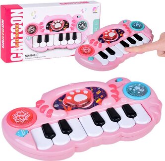 JOKOMISIADA Interaktivní piano růžové