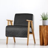 Přehoz na křeslo - sedačku DITA černá 70x160 cm Mybesthome