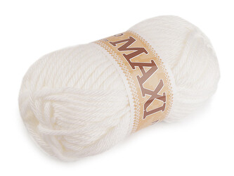 Pletací příze Jumbo Maxi 100 g - 1 ks - 1 (903) bílá