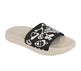 152Y008 28 - dětské pantofle Befado SPACE černé 152Y008_29