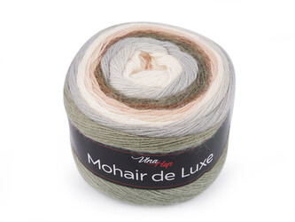Pletací příze Mohair de Luxe 150 g - 1 ks - 5 (7401) šedá světlá