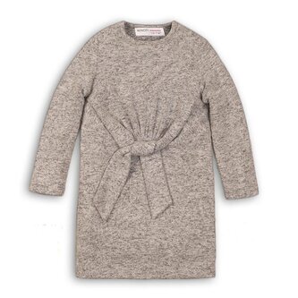 Šaty dívčí úpletové, Minoti, WISTFUL 5, šedá - 104/110
