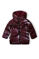 Kabát dívčí prošívaný Puffa s chlupatou podšívkou, Minoti, 16coat 23, fialová - 146/152