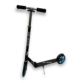 200 Koloběžka skládací - černo-tyrkysová My Hood 505154