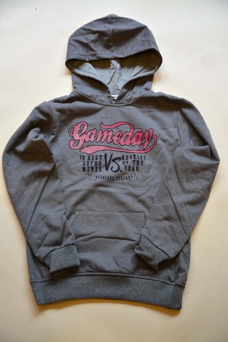 mikina chlapecká s kapucí, Wendee, ozfb11145-1, šedá - 98