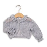 Svetr dívčí bolerko, Minoti, PRAIRIE 2, šedá - 68/80
