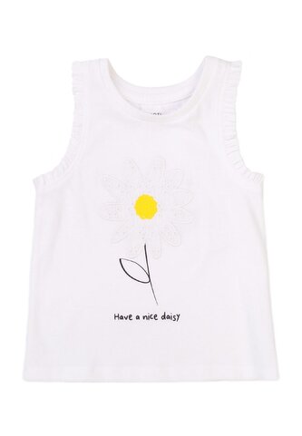 Tílko dívčí, Minoti, Chain 2, bílá - 86/92