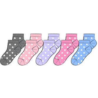Ponožky dívčí 5pack, Minoti, 14sock 27, Holka - 122/128