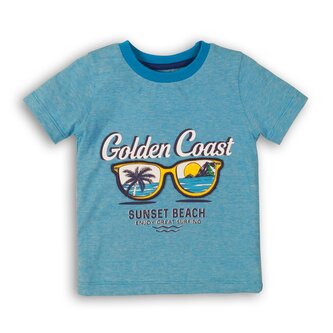 Tričko chlapecké s krátkým rukávem, Minoti, Sunset 7, modrá - 74/80