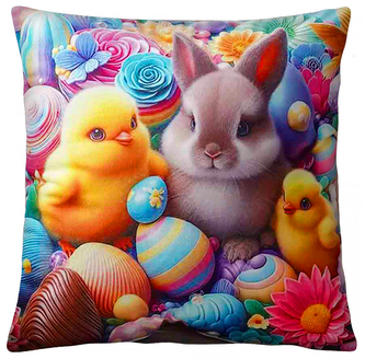 Velikonoční polštář NEW EASTER FRIENDS I. 40x40 cm  Mybesthome