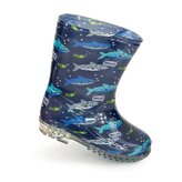 chlapecké holínky PVC - potisk žralok, Pidilidi, PL0036-04,  modrá - 28