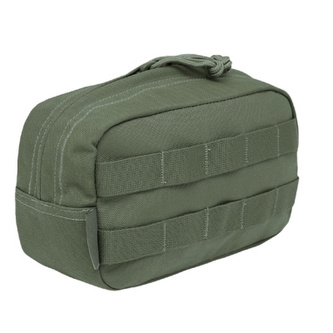 Střední horizontální kapsa, zip, Warrior, olivová