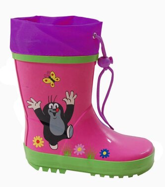 holínky dětské s krtkem, Pidilidi, PL0017-03, růžová - 27