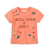 Tričko dívčí s krátkým rukávem, Minoti, Whoa 6, růžová - 152/158