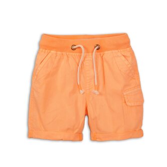 Kraťasy chlapecké bavlněné, Minoti, 1PSHORT 8, oranžová - 86/92