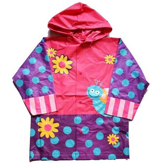 Pláštěnka PVC motýl, Pidilidi, PL0046-01, holka - 110/116