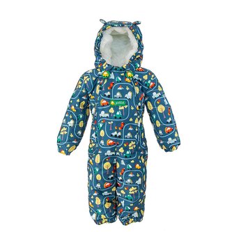 Overal chlapecký s kožíškem, Pidilidi, PD1157-02, modrá - 80