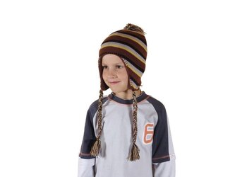 čepice pletená, Bugga, PD371, hnědá - 1/2let