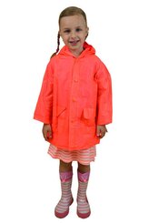 pláštěnka PVC neonová, Pidilidi, PL0065-17, oranžová - 128