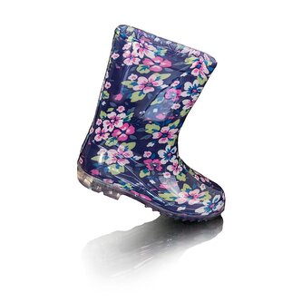 dětské holínky gumové - potisk kytky, Pidilidi, PL0033-04, holka - 35