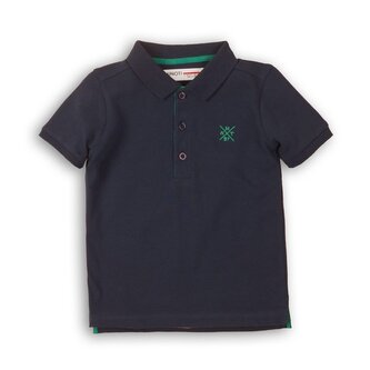 Tričko chlapecké Polo s krátkým rukávem, Minoti, 1POLO 2, tmavě modrá - 74/80