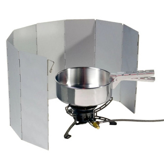 Skládací hliníková stěna pro vařič, Basic Nature, 78 x 26 cm