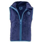 vesta dětská chlupatá se stojáčkem, Pidilidi, PD1140-35, tmavě modrá - 128