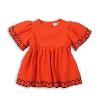 Tunika dívčí bavlněná, Minoti, Kenya 2, oranžová - 104/110