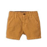 Kraťasy kojenecké lněné, Minoti, Camel 3, hnědá - 68/74