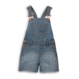 Kraťasy dívčí džínové s laclem, Minoti, Kenya 8, modrá - 86/92