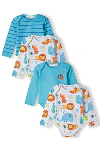 Body kojenecké 4pack, Minoti, 15mbaby 7, kluk - 50/56