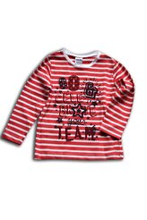 tričko dívčí, dlouhý rukáv, Wendee, ozfb102487-0, červená - 92