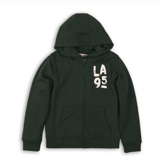 Mikina chlapecká s kapucí celopropínací, Minoti, KB FLEECE ZIP 9, zelená - 104/110