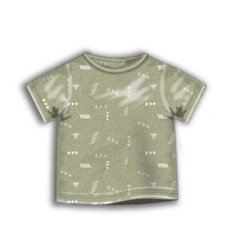 Tričko chlapecké s krátkým rukávem, Minoti, DESERT 9, khaki - 122/128