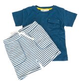 Chlapecký set - tričko a kraťasy, Minoti, Summer 3, modrá - 86/92
