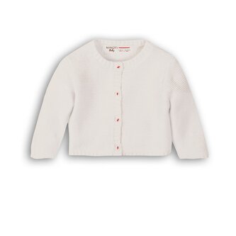 Svetr kojenecký celopropínací dívčí, Minoti, Parade 2, bílá - 86/92