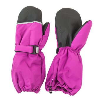 rukavice palcové dívčí prodloužené, Pidilidi, PD1127-03, růžová - 6