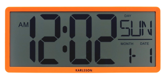 Digitální LCD hodiny 6020OR Karlsson 35cm