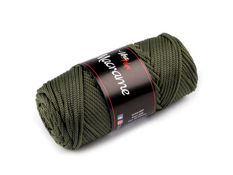 Pletací příze Macrame Ø2 mm 100 g - 1 ks - 5 (4164) zelená