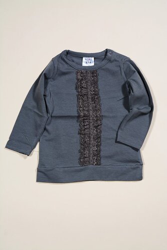 tričko dívčí, Sobe, 15KKCTSRT14, šedá - 80