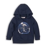 Mikina chlapecká s kapucí, Minoti, TB FLEECE HOODY 1, tmavě modrá - 68/80