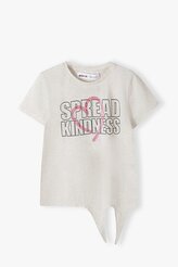 Tričko dívčí s krátkým rukávem zavazovací, Minoti, 14tee 36, Holka - 134/140