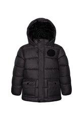 Kabát chlapecký nylonvý Puffa, Minoti, 11COAT 11, černá - 122/128