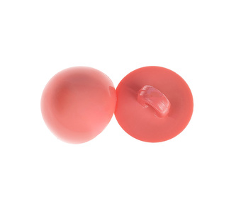 Knoflík - sada 6 ks - růžová - prům. 10 mm