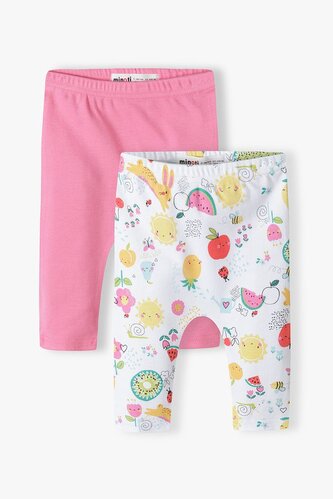 Kalhoty kojenecké 2pack, Minoti, Tulip 3, Holka - 68/74